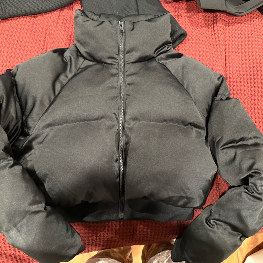 Olivaceous Black Puffer Jacket - image 1